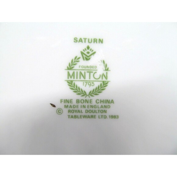 Minton Saturn 10.5" Dinner Plates Blue Bundle of 2 - Picture 5 of 6